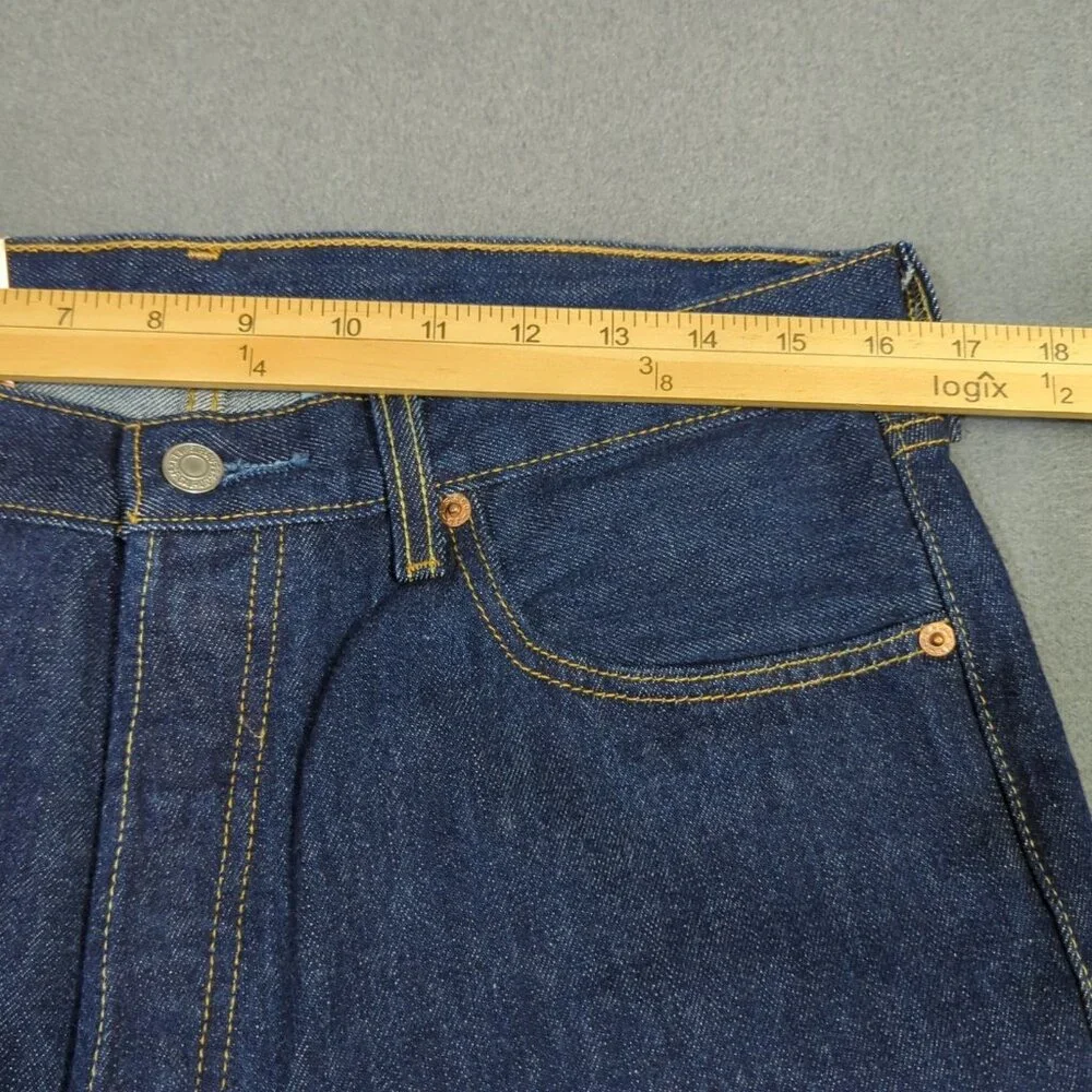 Levi's VTG Jeans Men's 34x34 Blue Deadstock 501 Straight Button Fly Denim Y2K